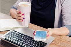 Business woman working